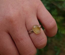 Prstene - Prsteň Zafír z rhodiovaného striebra - 16113840_