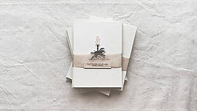 Papiernictvo - vianočná pohľadnica / sviečka - 16116168_