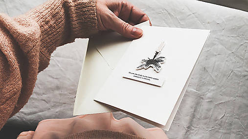 vianočná pohľadnica / sviečka