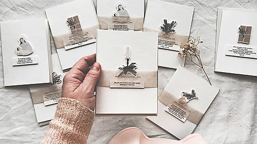 vianočná pohľadnica / sviečka