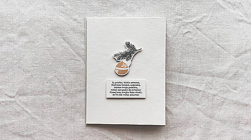 vianočná pohľadnica / vetvička