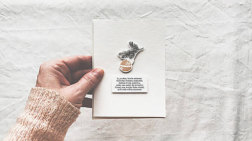 vianočná pohľadnica / vetvička