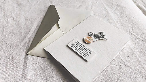 vianočná pohľadnica / vetvička