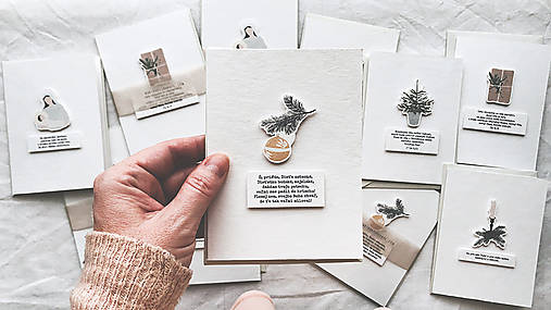 vianočná pohľadnica / vetvička