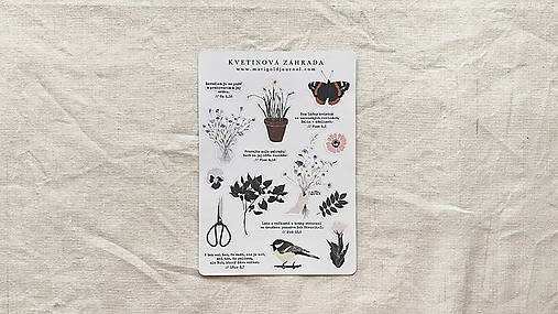 nálepky // kvetinová záhrada
