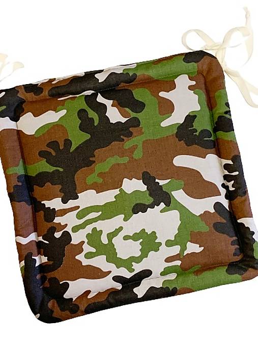 Detský textil - Podsedák na školskú stoličku (maskáčový) - 16112967_