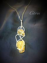 Náhrdelníky - náhrdelník s citrínom - 16113697_