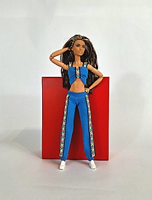 Hračky - Barbie športové nohavice tepláky č-16 - 16116192_