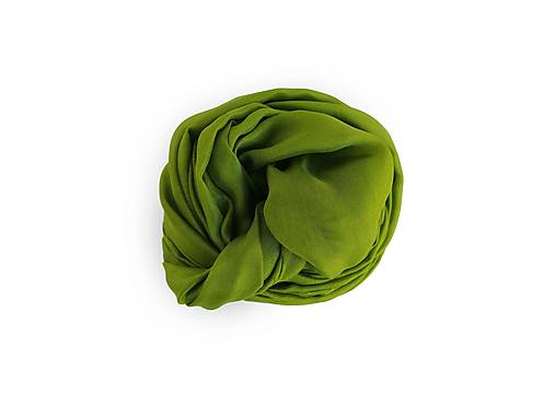 Šály a nákrčníky - "gold green" hodvábny šál skladom - 16114566_