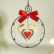 Dekorácie - vianočná dekorácia- srdiečko - 16120520_