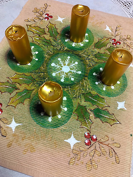 Dekorácie - Maľovaný advent - 16118737_