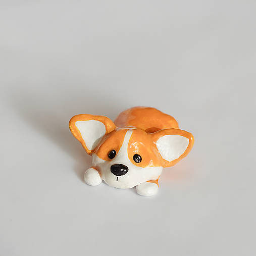 Dekorácie - Corgi spoločník na stôl - 16118291_