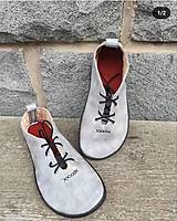 Ponožky, pančuchy, obuv - Polobotky šedé barefoot - 16121301_