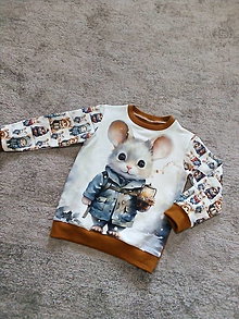 Detské oblečenie - Mikinka s myškou č 110 - 16118824_