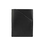 Pánske tašky - Minimalistická kožená peňaženka / puzdro na karty Forester (Black) - 16120615_