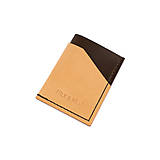 Pánske tašky - Kožená peňaženka / puzdro na karty Hunter (Natural + Dark Brown) - 16120738_
