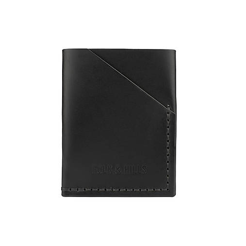 Minimalistická kožená peňaženka / puzdro na karty Forester (Black)