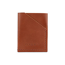 Pánske tašky - Minimalistická kožená peňaženka / puzdro na karty Forester (Chestnut) - 16120555_