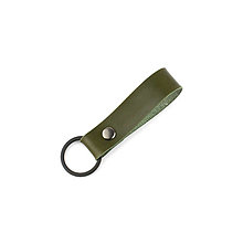 Kľúčenky - Kožená kľúčenka Key Fob No.1 (Olive) - 16120689_