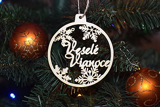 Dekorácie - Drevené vianočne ozdoby z dreva s menom 12 - 16117636_