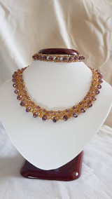Sady šperkov - Set – náhrdelník, náramok a náušnice - 16117818_