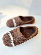 Ponožky, pančuchy, obuv - Plstené vlnené barefoot papuče - 16123148_
