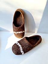 Ponožky, pančuchy, obuv - Plstené vlnené barefoot papuče - 16123150_