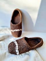 Ponožky, pančuchy, obuv - Plstené vlnené barefoot papuče - 16123151_