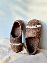 Ponožky, pančuchy, obuv - Plstené vlnené barefoot papuče - 16123152_