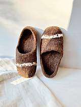 Ponožky, pančuchy, obuv - Plstené vlnené barefoot papuče - 16123153_