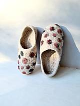 Ponožky, pančuchy, obuv - Barefoot  vlnené papuče - 16124044_