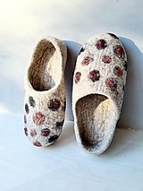 Ponožky, pančuchy, obuv - Barefoot  vlnené papuče - 16124045_