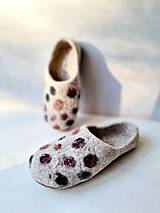 Ponožky, pančuchy, obuv - Barefoot  vlnené papuče - 16124048_
