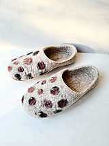 Ponožky, pančuchy, obuv - Barefoot  vlnené papuče - 16124050_