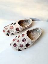 Ponožky, pančuchy, obuv - Barefoot  vlnené papuče - 16124051_