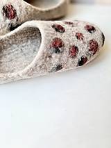 Ponožky, pančuchy, obuv - Barefoot  vlnené papuče - 16124052_