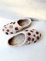 Ponožky, pančuchy, obuv - Barefoot  vlnené papuče - 16124053_