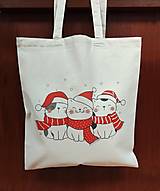 Nákupné tašky - Taška Vianočné mačičky - 16121879_