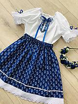 Detské oblečenie - Dievčenský kroj Žofka v modrom - 16124424_