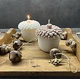 Sviečky - Veľká sojová sviečka - žaluď - 16121663_