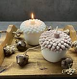 Sviečky - Veľká sojová sviečka - žaluď - 16121664_
