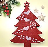 Dekorácie - Drevená otiginálna Vianočná ozdoba-stromček - 16124541_