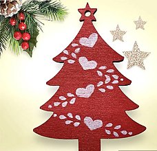 Dekorácie - Drevená otiginálna Vianočná ozdoba-stromček - 16124541_