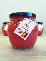 Včelie produkty - Med s jahodami - 16125372_