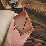 Pánske tašky - Originálna kožená peňaženka Folk (Whiskey) - 16123631_