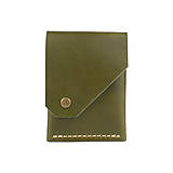 Pánske tašky - Originálna kožená peňaženka Folk (Olive) - 16123756_