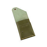 Pánske tašky - Originálna kožená peňaženka Folk (Olive) - 16123757_