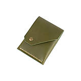 Pánske tašky - Originálna kožená peňaženka Folk (Olive) - 16123758_
