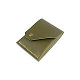 Pánske tašky - Originálna kožená peňaženka Folk (Olive) - 16123759_