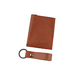 Pánske tašky - Darčekový set kožená peňaženka Forester + kľúčenka (Chestnut) - 16124772_